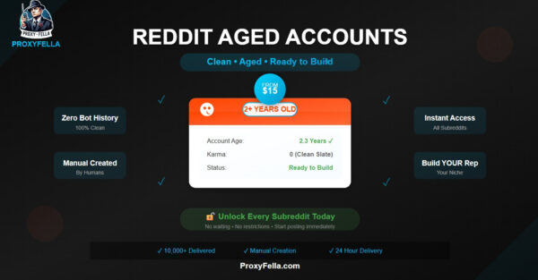 Reddit Aged Accounts