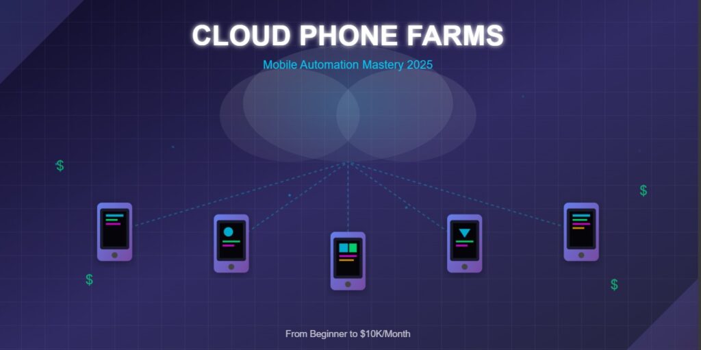 Cloud Phone Farms: The Complete 2025 Guide to Mobile Automation (From Beginner to $10K/Month)