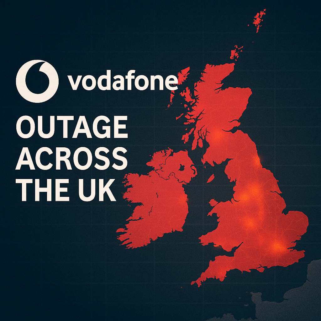 Vodafone is down - Why Thousands in the UK Lost Internet and Mobile Connection