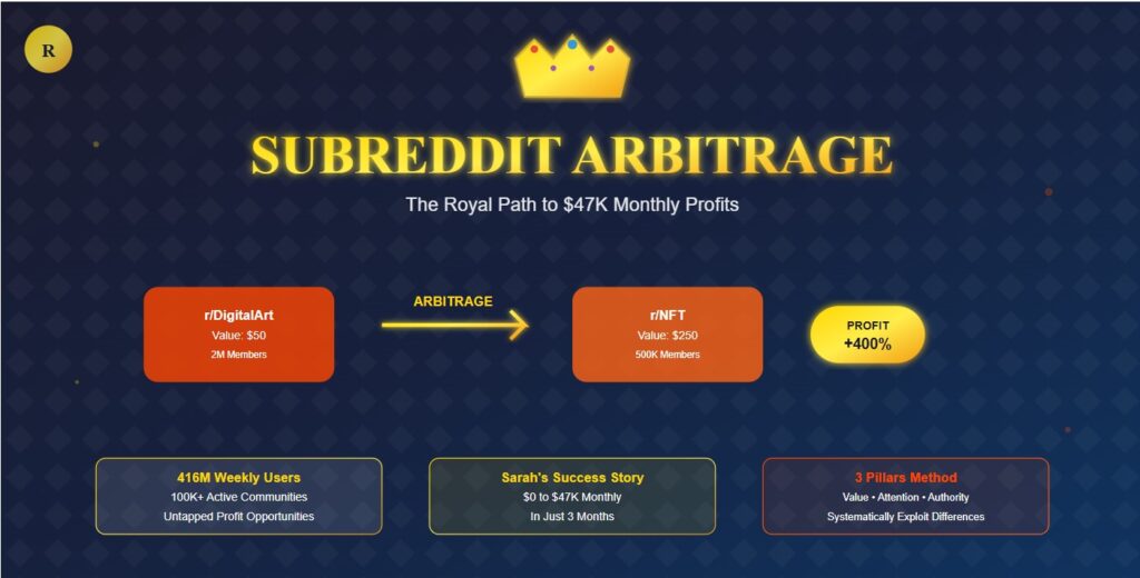 Subreddit Arbitrage: The $47K/Month Strategy Nobody's Talking About in 2025